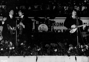 Beatles in Copenhagen at the KB June 4th, 1964  http://thegilly.tumblr.com