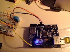 An Arduino with a LAN shield - a thing that can do MANY things